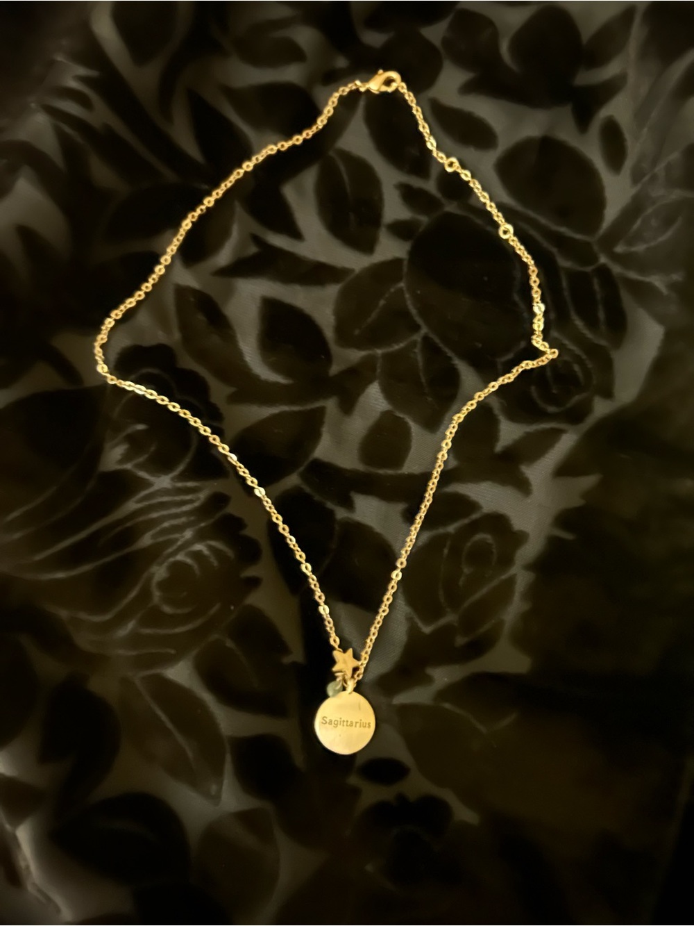 Gold Sagittarius Pendant Necklace - Women Jewelry